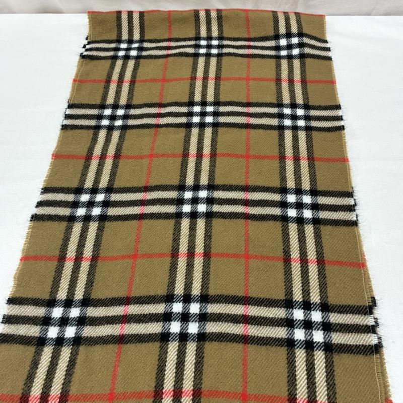 バーバリーズ BURBERRYS マフラー マフラー ウール ノバチェック フリンジ マフラー イングランド製 - レディース USED 古着 中古 50167040
