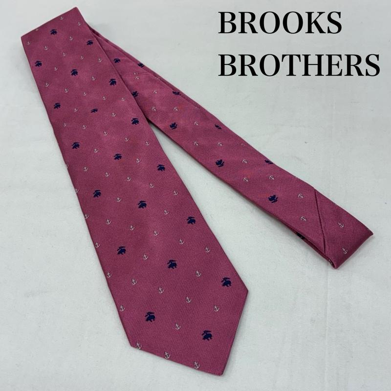 ブルックス ブラザーズ BROOKS BROTHERS ネクタイ ネクタイ USA製 アンカー ゴールデンフリース ロゴ シルク ネクタイ - メンズ USED 古着 中古 50167044