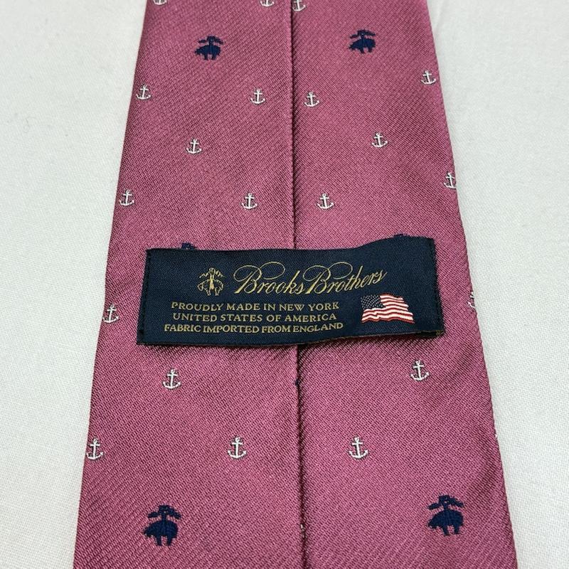 ブルックス ブラザーズ BROOKS BROTHERS ネクタイ ネクタイ USA製 アンカー ゴールデンフリース ロゴ シルク ネクタイ - メンズ USED 古着 中古 50167044