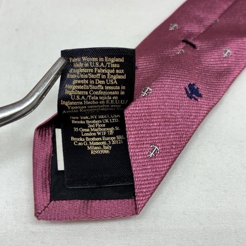 ブルックス ブラザーズ BROOKS BROTHERS ネクタイ ネクタイ USA製 アンカー ゴールデンフリース ロゴ シルク ネクタイ - メンズ USED 古着 中古 50167044