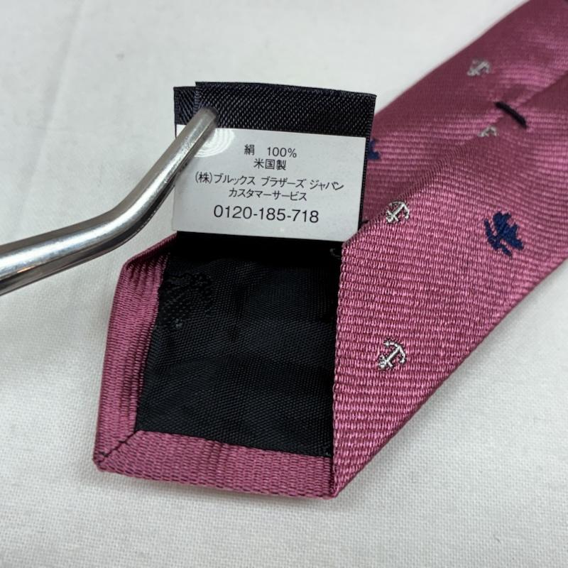 ブルックス ブラザーズ BROOKS BROTHERS ネクタイ ネクタイ USA製 アンカー ゴールデンフリース ロゴ シルク ネクタイ - メンズ USED 古着 中古 50167044