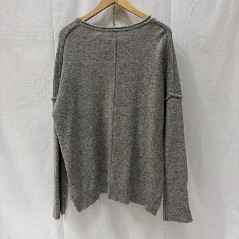 古着 USED ニット、セーター 長袖 SO エスオー ワイドシルエットニットプルオーバー 切替 FREE 無地 灰 / グレー / gray レディース USED 古着 中古 50167050