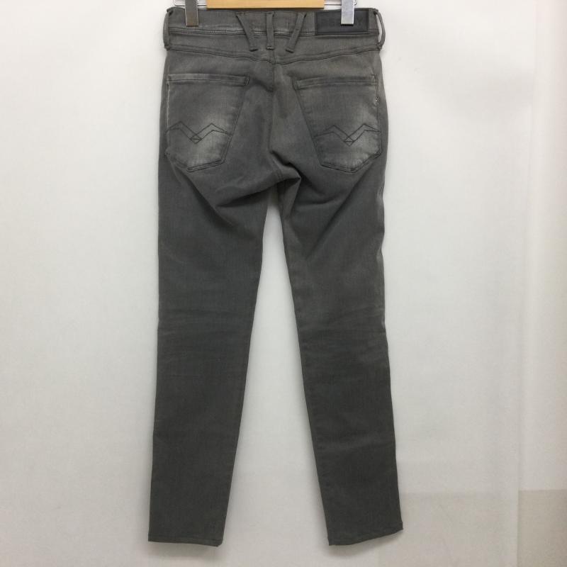 リプレイ REPLAY パンツ デニム、ジーンズ ANBASS SLIM FIT ストレッチ スリムジーンズ RECYCLED360 28インチ 無地 灰 / グレー / gray メンズ USED 古着 中古 50167057