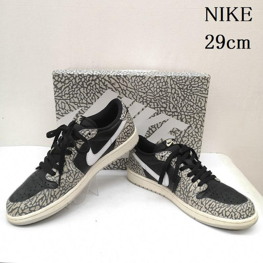 ナイキ NIKE スニーカー スニーカー CZ0790-001 AIR JORDAN 1 RETRO LOW OG エア ジョーダン1 レトロ ロー ブラック セメント 29.0cm 黒 / ブラック / black メンズ USED 古着 中古 50167060