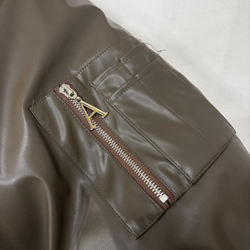 古着 USED ジャケット、上着 ジャンパー、ブルゾン ARGUECULTURE アーギューカルチャー フェイクレザー中綿ジャケット フードファー ダブルジップ M 無地 茶 / ブラウン / brown メンズ USED 古着 中古 50167064