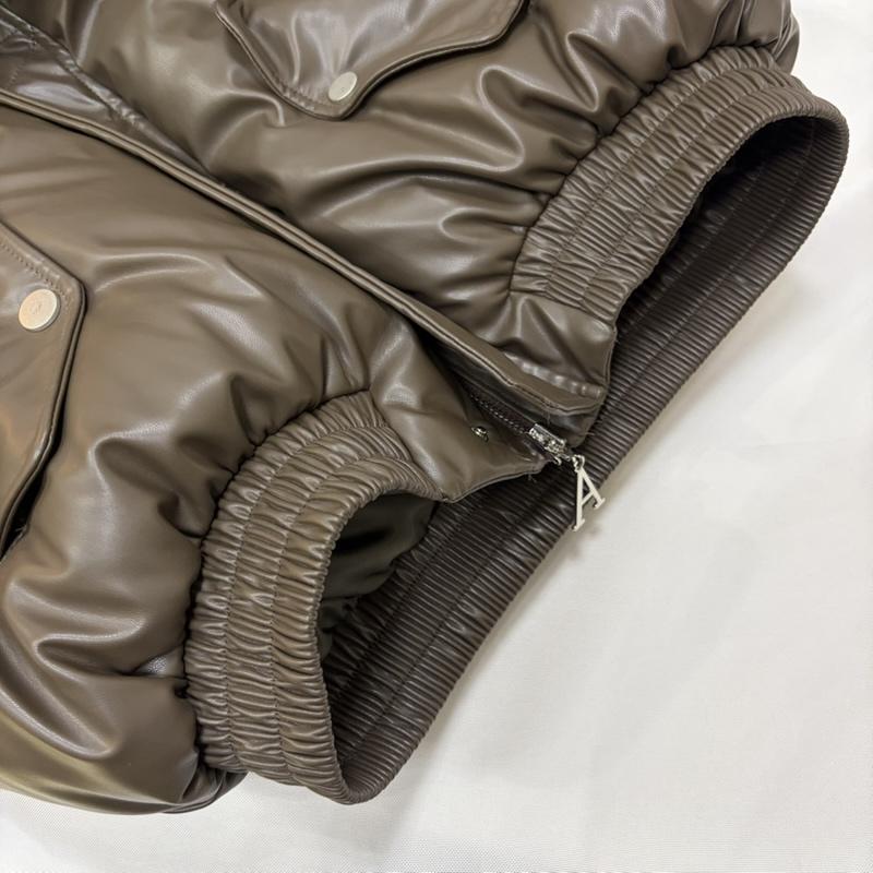 古着 USED ジャケット、上着 ジャンパー、ブルゾン ARGUECULTURE アーギューカルチャー フェイクレザー中綿ジャケット フードファー ダブルジップ M 無地 茶 / ブラウン / brown メンズ USED 古着 中古 50167064