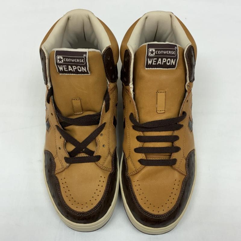 コンバース CONVERSE スニーカー スニーカー WEAPON HI 00s 2009 ウエポン レザー アッパー オーストリッチ スニーカー オールド アーカイブ 27.5cm メンズ USED 古着 中古 50167065