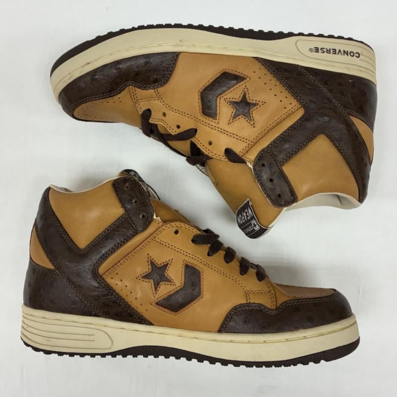 コンバース CONVERSE スニーカー スニーカー WEAPON HI 00s 2009 ウエポン レザー アッパー オーストリッチ スニーカー オールド アーカイブ 27.5cm メンズ USED 古着 中古 50167065