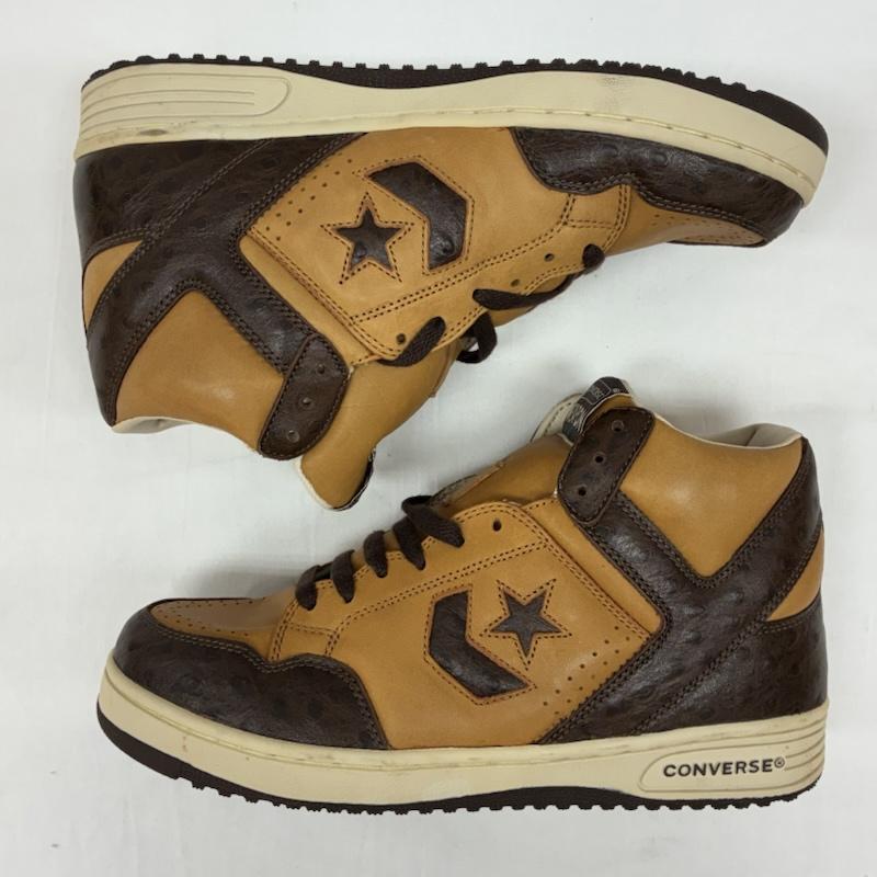 コンバース CONVERSE スニーカー スニーカー WEAPON HI 00s 2009 ウエポン レザー アッパー オーストリッチ スニーカー オールド アーカイブ 27.5cm メンズ USED 古着 中古 50167065