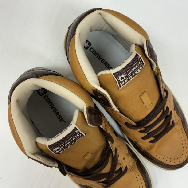 コンバース CONVERSE スニーカー スニーカー WEAPON HI 00s 2009 ウエポン レザー アッパー オーストリッチ スニーカー オールド アーカイブ 27.5cm メンズ USED 古着 中古 50167065
