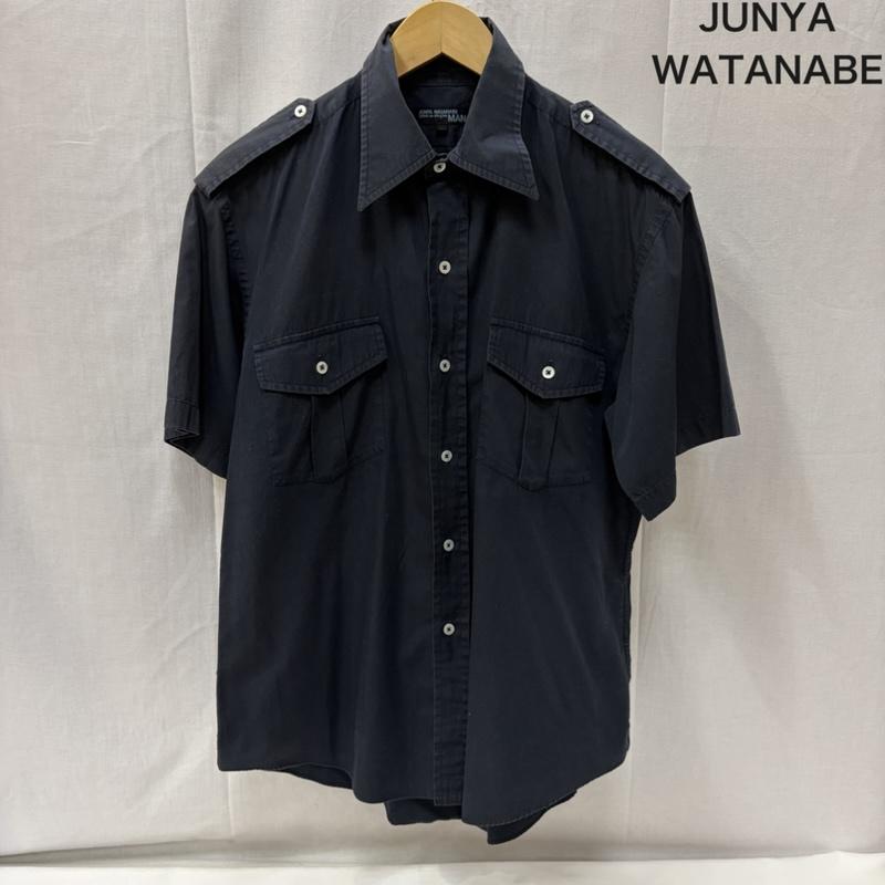 ジュンヤワタナベコムデギャルソン JUNYA WATANABE COMME des GARCONS シャツ、ブラウス 半袖 ミリタリー半袖シャツ エポレット M 無地 紺 / ネイビー / navy メンズ USED 古着 中古 50167069