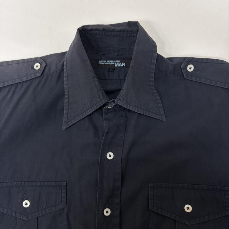ジュンヤワタナベコムデギャルソン JUNYA WATANABE COMME des GARCONS シャツ、ブラウス 半袖 ミリタリー半袖シャツ エポレット M 無地 紺 / ネイビー / navy メンズ USED 古着 中古 50167069