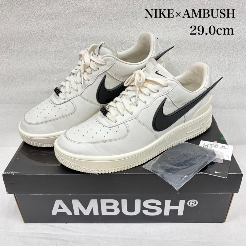 アンブッシュ AMBUSH スニーカー スニーカー NIKE AIR FORCE 1 Low Phantom エアフォース スニーカー 29.0cm ロゴ、文字 白 / ホワイト / white X 黒 / ブラック / black メンズ USED 古着 中古 50167070