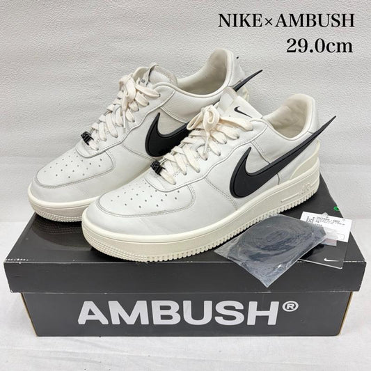 アンブッシュ AMBUSH スニーカー スニーカー NIKE AIR FORCE 1 Low Phantom エアフォース スニーカー 29.0cm ロゴ、文字 白 / ホワイト / white X 黒 / ブラック / black メンズ USED 古着 中古 50167070