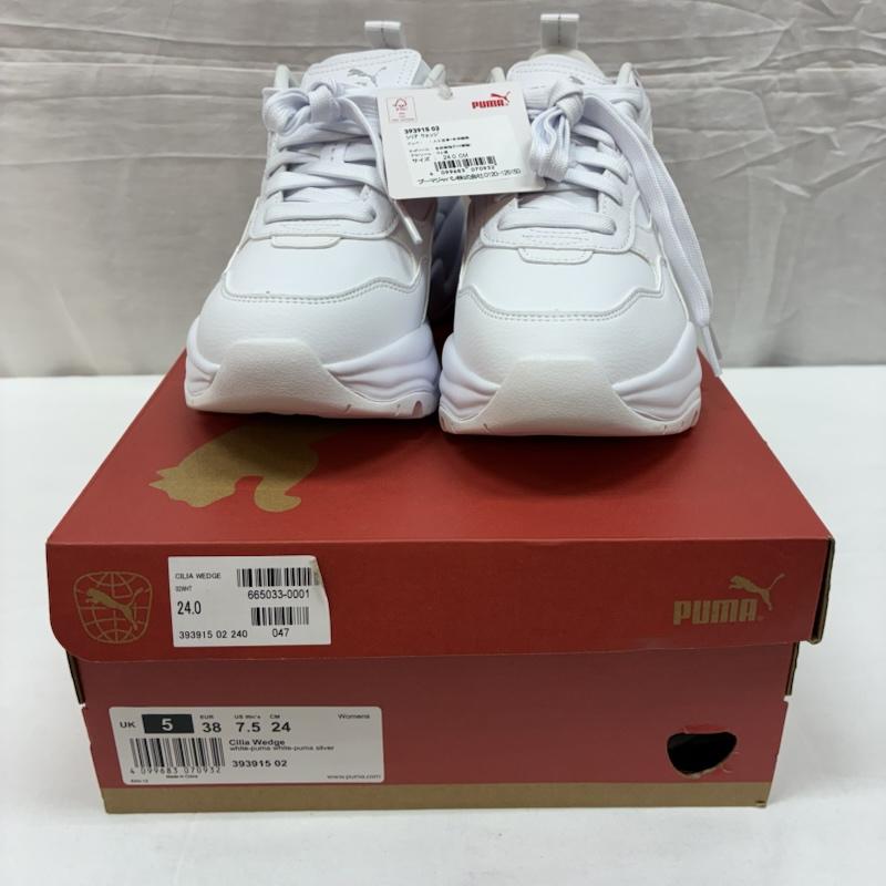 プーマ PUMA スニーカー スニーカー CILIA WEDGE シリア ウェッジ 393915 厚底 スニーカー 24.0cm レディース USED 古着 中古 50167072