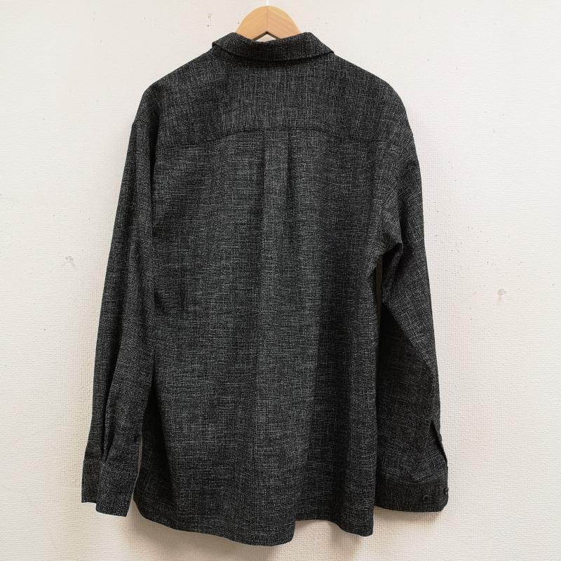 ユナイテッドトウキョウ UNITED TOKYO シャツ、ブラウス 長袖 日本製 LIGHT TWEED 貝ボタン ロング スリーブ 長袖 シャツ 136200010 2 黒 / ブラック / black X 灰 / グレー / gray メンズ USED 古着 中古 50167080