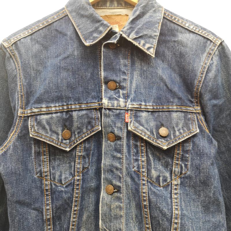 リーバイス Levi s ジャケット、上着 ジャンパー、ブルゾン 60s 70s 70505 4th デニム ジャケット ビッグ BIG E 刻印 525 不均等 V USA製 インディゴ / インディゴ / Indigo メンズ USED 古着 中古 50167081