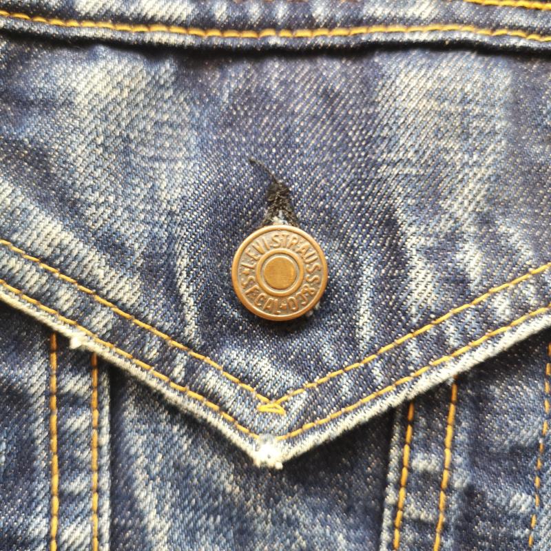 リーバイス Levi s ジャケット、上着 ジャンパー、ブルゾン 60s 70s 70505 4th デニム ジャケット ビッグ BIG E 刻印 525 不均等 V USA製 インディゴ / インディゴ / Indigo メンズ USED 古着 中古 50167081