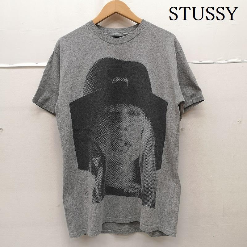 ステューシー STUSSY Tシャツ 半袖 00s COMPARED TO WHAT LAURA フォト Tシャツ ローラ フォト M 灰 / グレー / gray メンズ USED 古着 中古 50167086