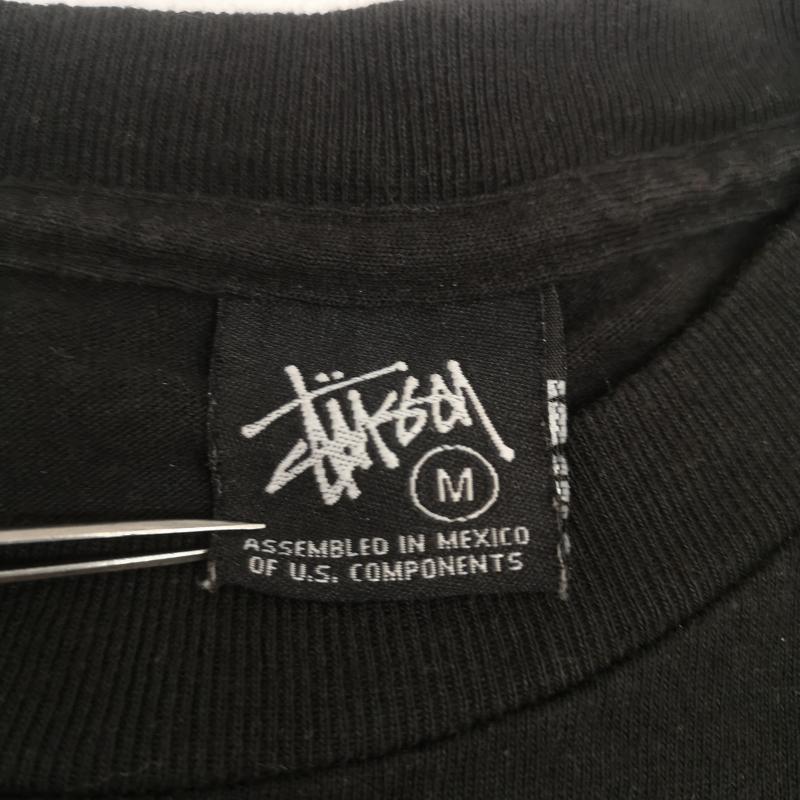 ステューシー STUSSY Tシャツ 半袖 00s OLD Josh Cheuse OASIS Liam Gallagher フォト プリント Tシャツ M 黒 / ブラック / black メンズ USED 古着 中古 50167088