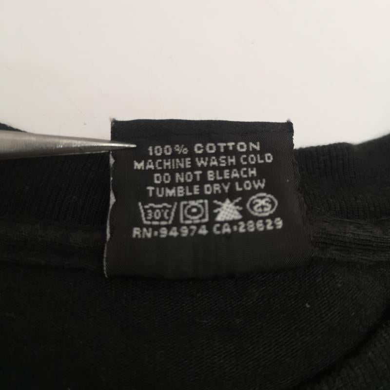 ステューシー STUSSY Tシャツ 半袖 00s OLD Josh Cheuse OASIS Liam Gallagher フォト プリント Tシャツ M 黒 / ブラック / black メンズ USED 古着 中古 50167088