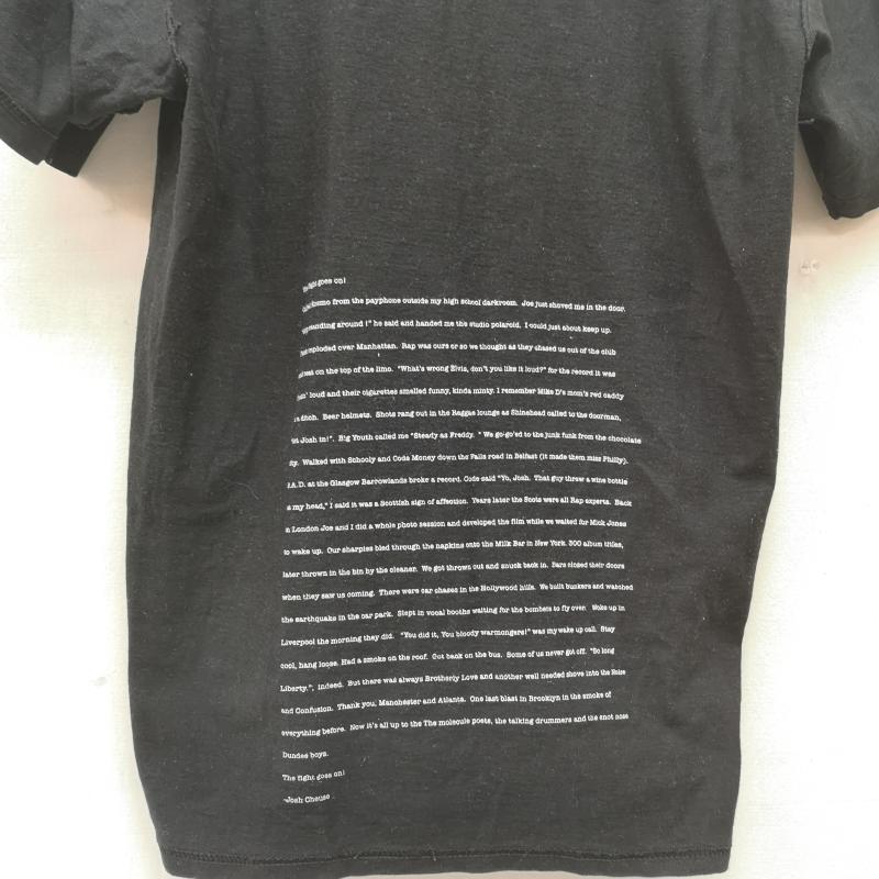 ステューシー STUSSY Tシャツ 半袖 00s OLD Josh Cheuse OASIS Liam Gallagher フォト プリント Tシャツ M 黒 / ブラック / black メンズ USED 古着 中古 50167088