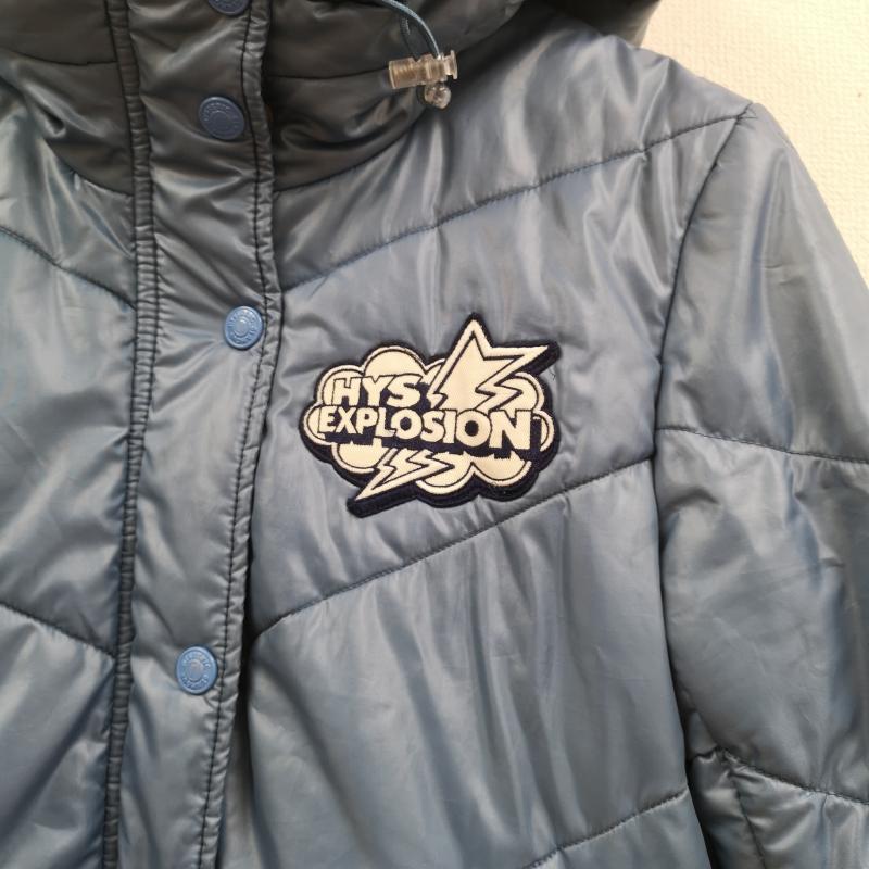 ヒステリックグラマー HYSTERIC GLAMOUR ジャケット、上着 ジャンパー、ブルゾン プリマロフト 稲妻 HYS EXPLOSION 中綿 キルティング フーデッド ジャケット 水色 / ライトブルー / レディース USED 古着 中古 50167089