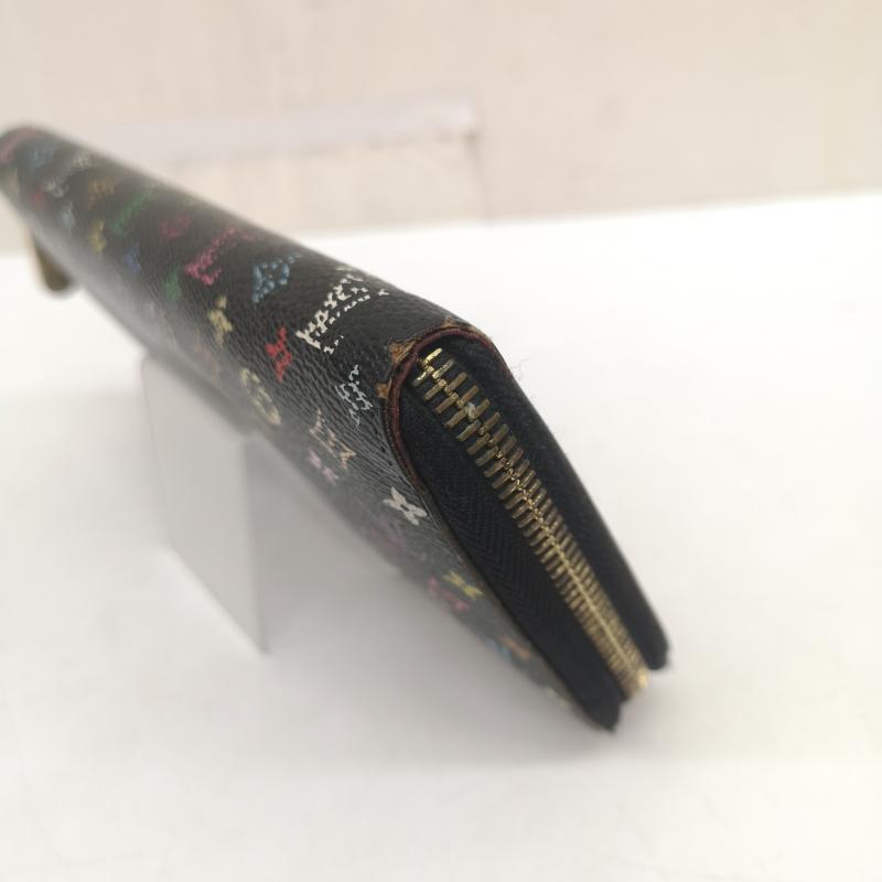ルイヴィトン LOUIS VUITTON 財布 長財布 モノグラム マルチカラー ジッピー ウォレット M60243 ノワール ラウンドファスナー 長財布 - 黒 / ブラック / black レディース USED 古着 中古 50167093