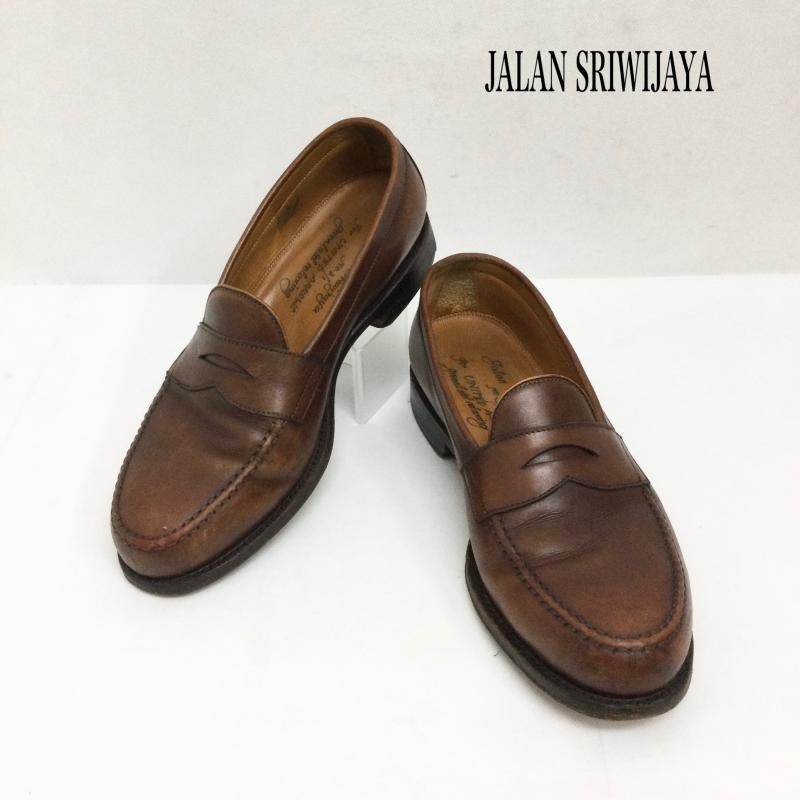 ユナイテッドアローズグリーンレーベルリラクシング UNITED ARROWS green label relaxing 革靴 革靴 JALAN SRIWIJAYA コインローファー 98488　レザーソール 26.5cm 茶 / ブラウン / brown メンズ USED 古着 中古 50167094
