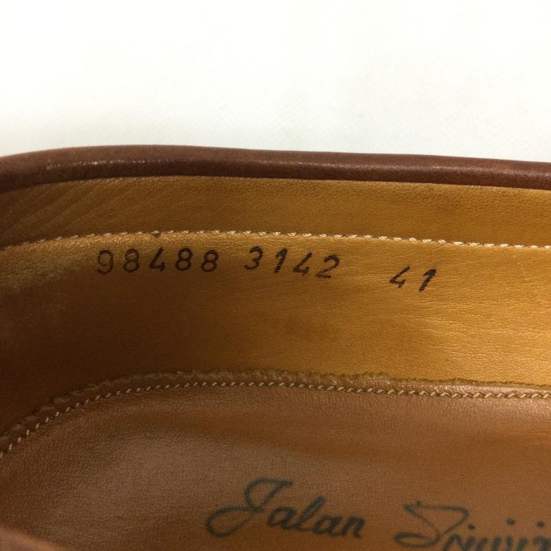 ユナイテッドアローズグリーンレーベルリラクシング UNITED ARROWS green label relaxing 革靴 革靴 JALAN SRIWIJAYA コインローファー 98488　レザーソール 26.5cm 茶 / ブラウン / brown メンズ USED 古着 中古 50167094