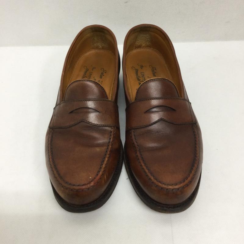ユナイテッドアローズグリーンレーベルリラクシング UNITED ARROWS green label relaxing 革靴 革靴 JALAN SRIWIJAYA コインローファー 98488　レザーソール 26.5cm 茶 / ブラウン / brown メンズ USED 古着 中古 50167094