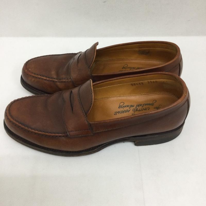 ユナイテッドアローズグリーンレーベルリラクシング UNITED ARROWS green label relaxing 革靴 革靴 JALAN SRIWIJAYA コインローファー 98488　レザーソール 26.5cm 茶 / ブラウン / brown メンズ USED 古着 中古 50167094