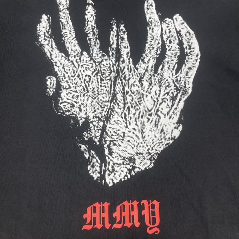 ミハラヤスヒロ MIHARAYASUHIRO Tシャツ 半袖 MASSES コラボ グラフィック HANDS PRINT T-SHIRTS MMY Tシャツ c15ts046 46 黒 / ブラック / black メンズ USED 古着 中古 50167095