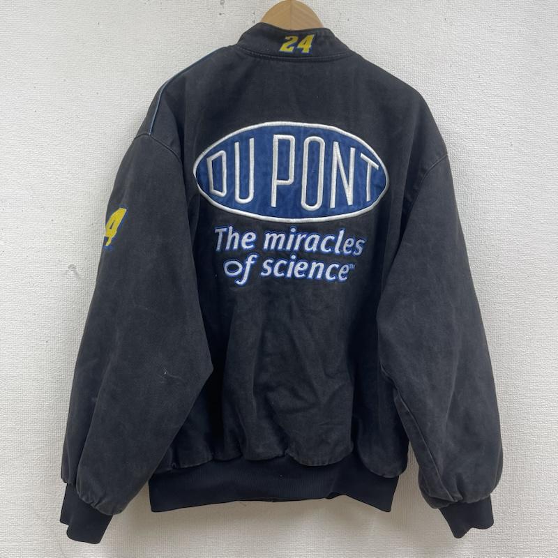 古着 USED ジャケット、上着 ジャンパー、ブルゾン JH DESIGN メキシコ製 Jeff Gordon DuPont オフィシャル レーシング ジャケット L 黒 / ブラック / black メンズ USED 古着 中古 50167096