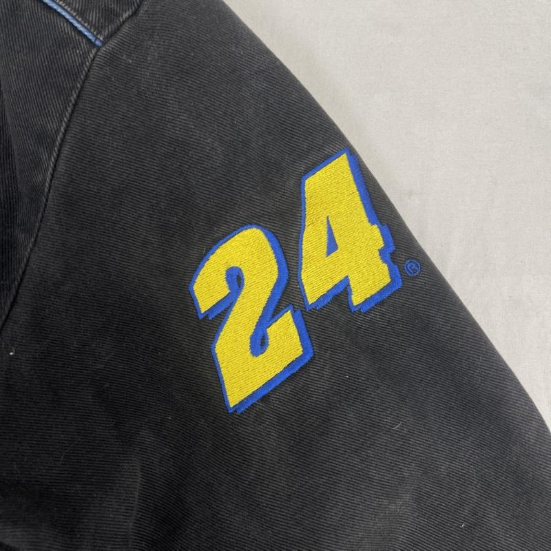 古着 USED ジャケット、上着 ジャンパー、ブルゾン JH DESIGN メキシコ製 Jeff Gordon DuPont オフィシャル レーシング ジャケット L 黒 / ブラック / black メンズ USED 古着 中古 50167096
