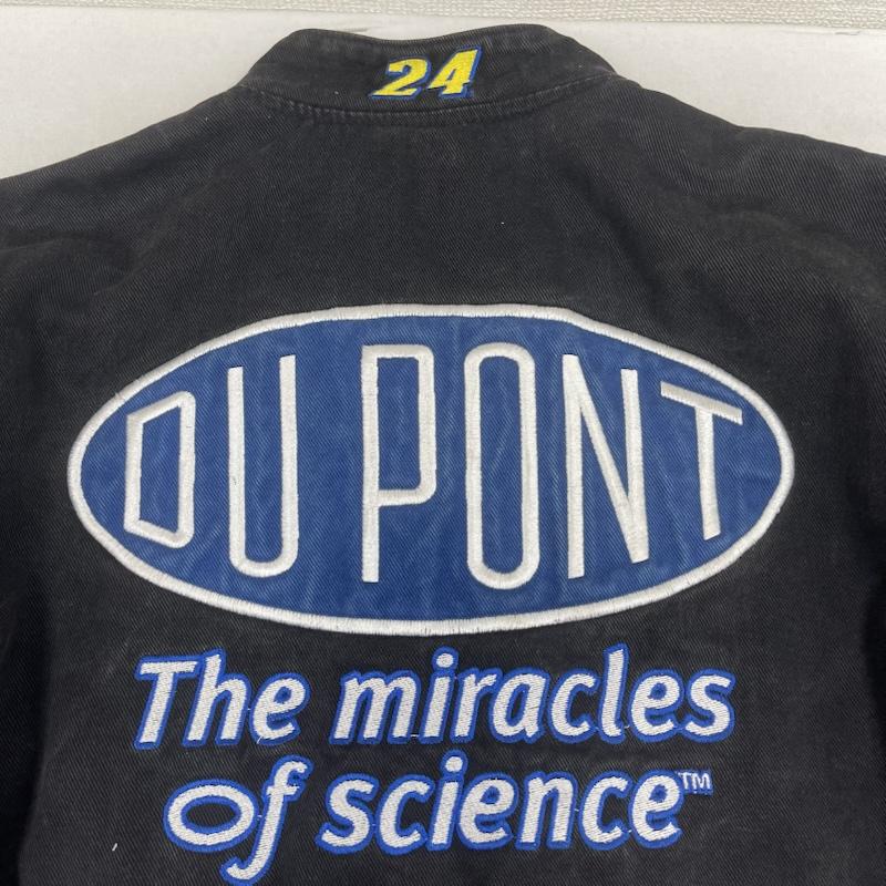 古着 USED ジャケット、上着 ジャンパー、ブルゾン JH DESIGN メキシコ製 Jeff Gordon DuPont オフィシャル レーシング ジャケット L 黒 / ブラック / black メンズ USED 古着 中古 50167096
