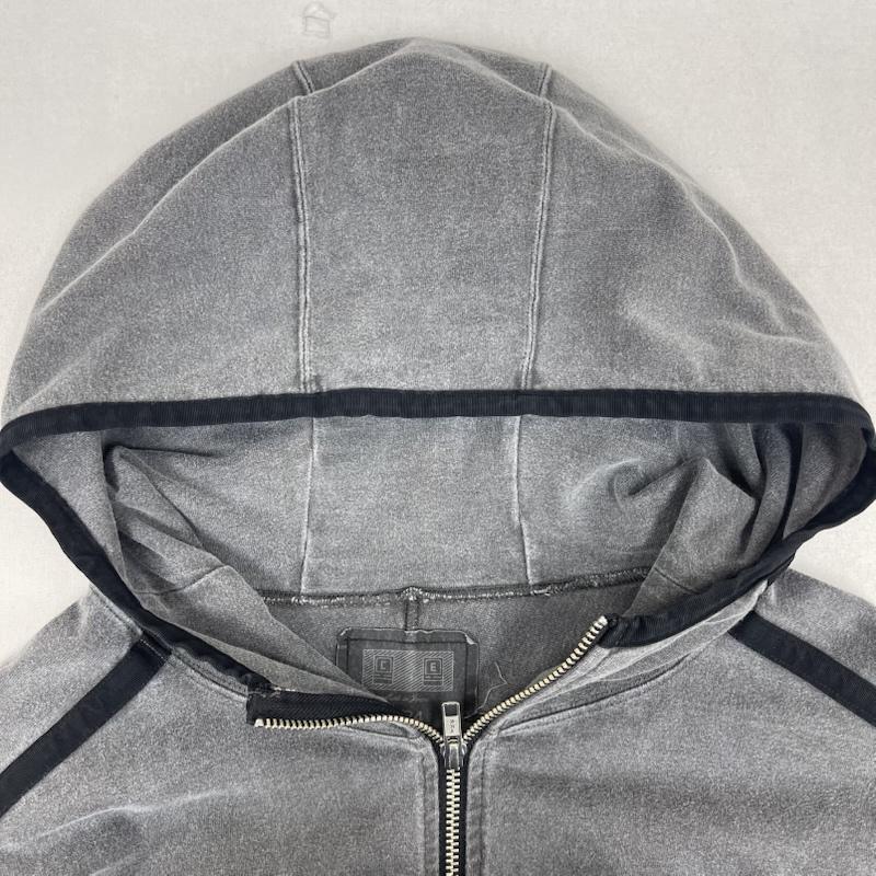 シーイー C.E パーカー 長袖 日本製 OVERDYE TAPED LIGHT ZIP HOODY ヴィンテージライク ジップ パーカー ces26cs17 L 灰 / グレー / gray メンズ USED 古着 中古 50167098