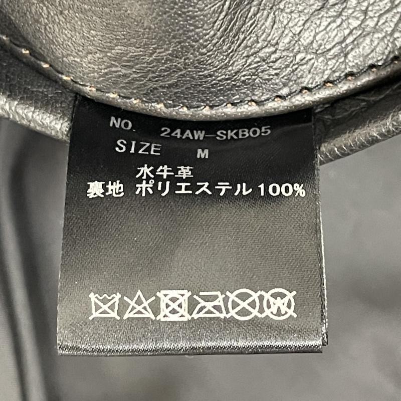 スクーカム SKOOKUM ジャケット、上着 レザージャケット JACKROSE コラボ A-2型 レザーフライト ジャケット レザー ジャケット 3 黒 / ブラック / black メンズ USED 古着 中古 50167099