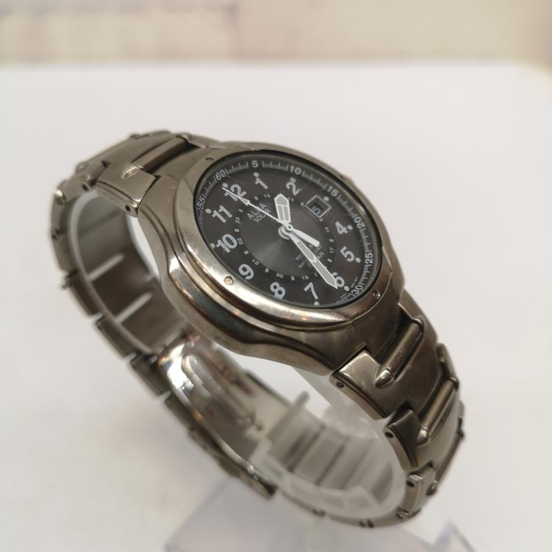 古着 USED 腕時計 アナログ（クォーツ式） ALBA アルバ ソーラー 腕時計 アナログ チタン V145-0AG0 - 銀 / シルバー / silver color メンズ USED 古着 中古 50167107
