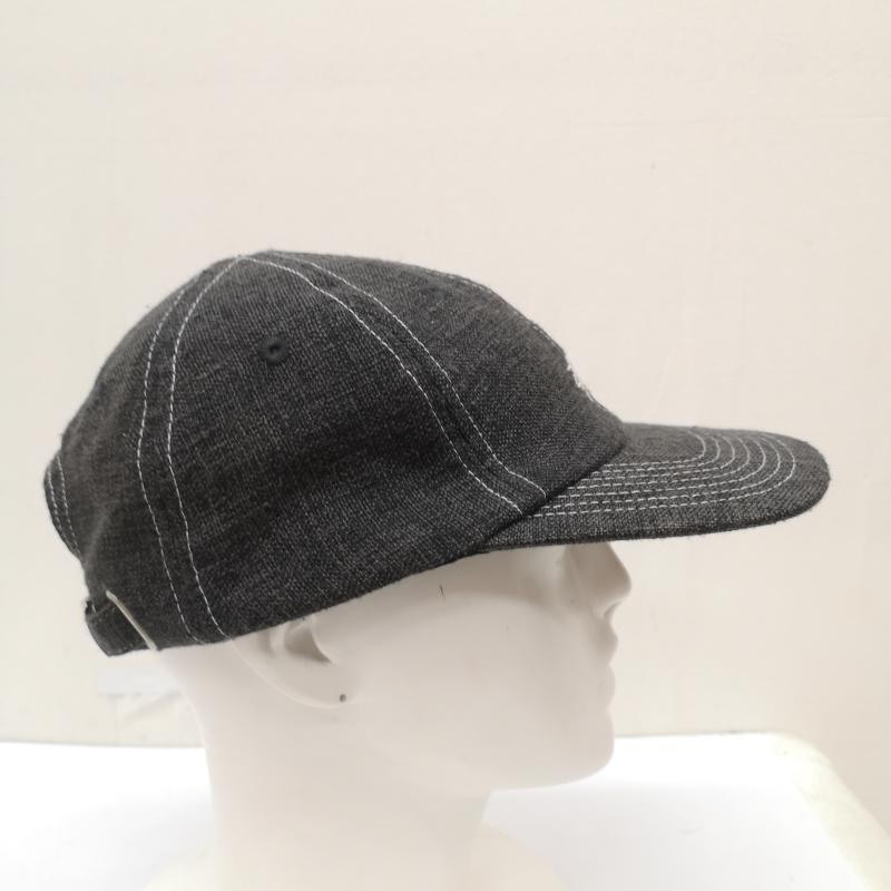 ステューシー STUSSY 帽子 キャップ ブラック デニム 刺繍 ロゴ キャップ - 黒 / ブラック / black メンズ USED 古着 中古 50167109