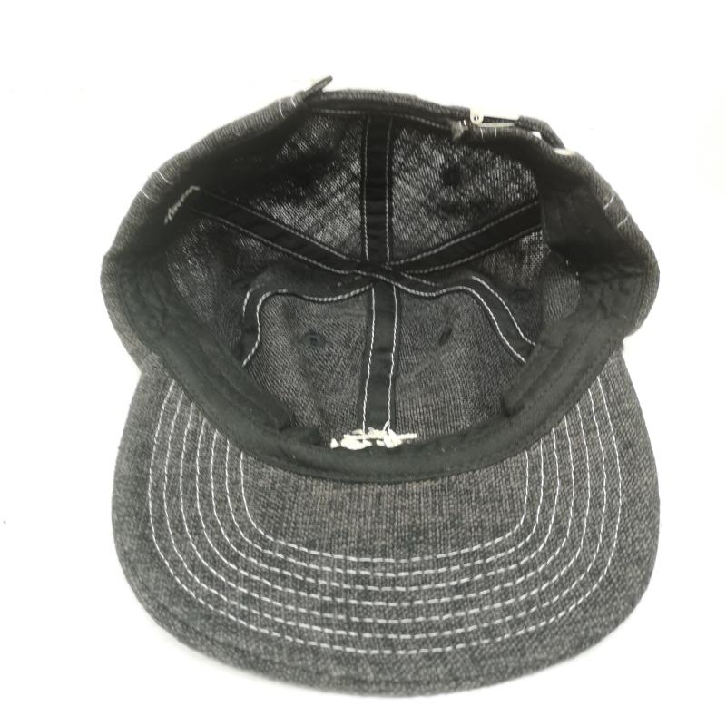 ステューシー STUSSY 帽子 キャップ ブラック デニム 刺繍 ロゴ キャップ - 黒 / ブラック / black メンズ USED 古着 中古 50167109