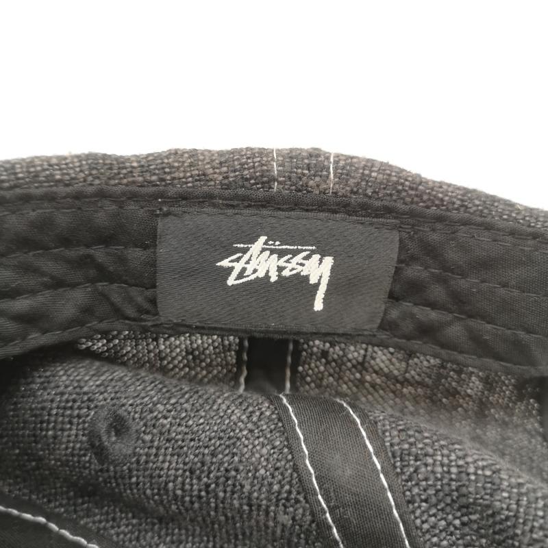 ステューシー STUSSY 帽子 キャップ ブラック デニム 刺繍 ロゴ キャップ - 黒 / ブラック / black メンズ USED 古着 中古 50167109