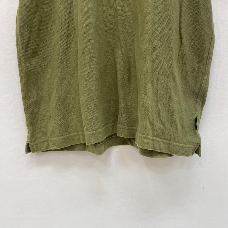 ステューシー STUSSY ポロシャツ 半袖 00s クレイジーフォントロゴ ポロシャツ M カーキ / カーキ / khaki メンズ USED 古着 中古 50167112