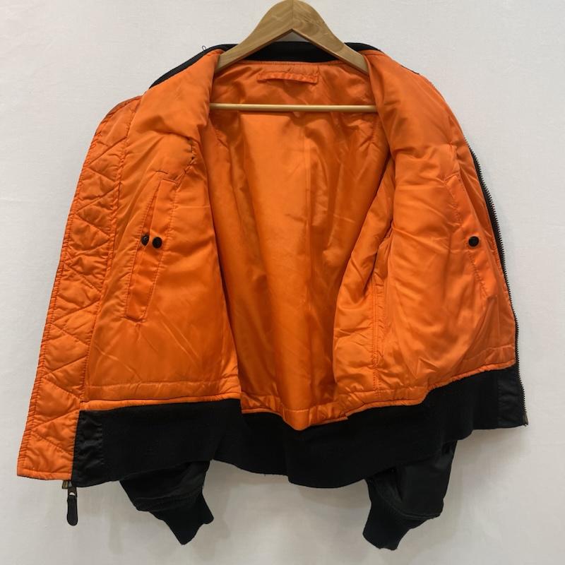 アルファ インダストリー Alpha Industries ジャケット、上着 ジャンパー、ブルゾン 90s USA製 MA-1 フライト ジャケット ワッペンカスタム S 無地 黒 / ブラック / black メンズ USED 古着 中古 50167114