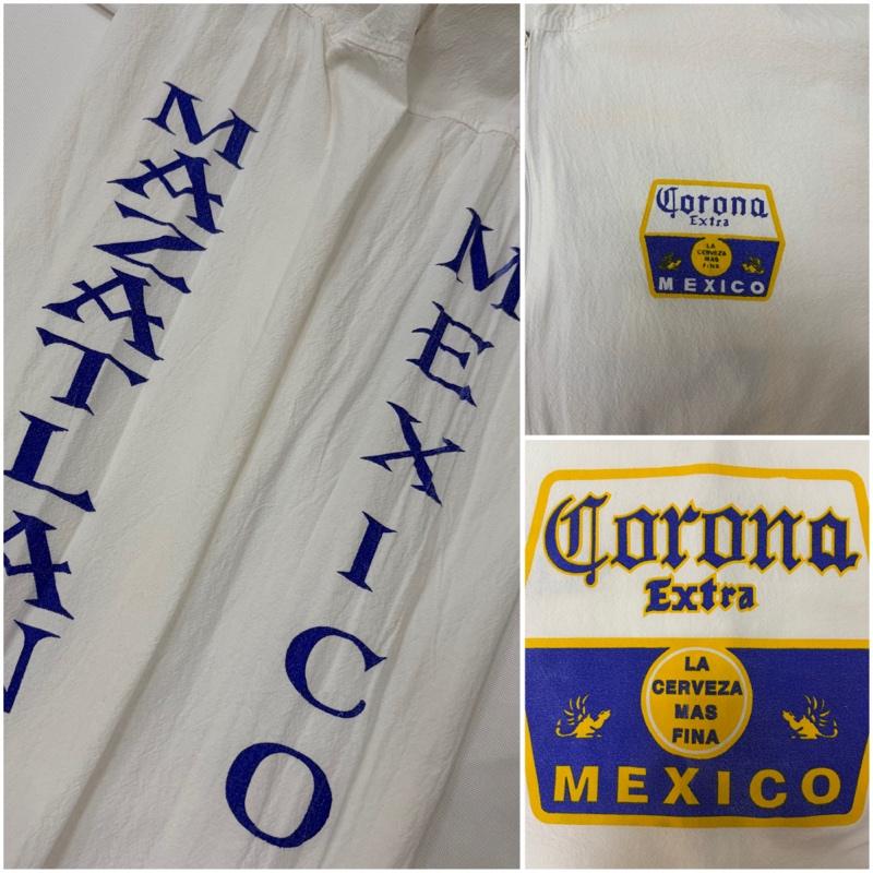 古着 USED パーカー 長袖 CORONA Extra ビール DRINK BEER 90s ジップアップコットンパーカー made in mexiico - ロゴ、文字 白 / ホワイト / white X 青 / ブルー / blue X 黄 / イエロー / yellow メンズ USED 古着 中古 50167115
