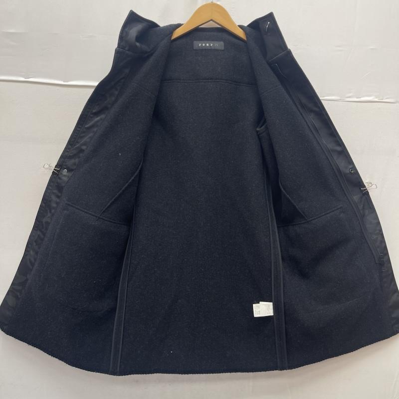 ロア－ roar コート コート一般 ROYAL FLASH 別注 メタルパーツ フード付き ロング コート 16FRC-09RF 1 黒 / ブラック / black メンズ USED 古着 中古 50167116