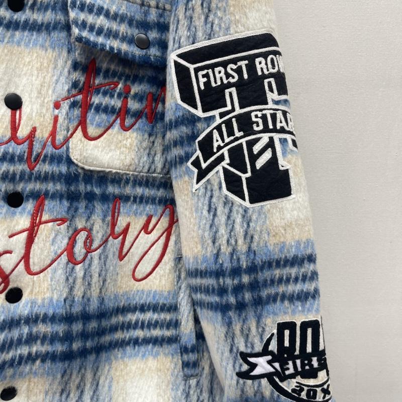 古着 USED ジャケット、上着 ジャンパー、ブルゾン FIRST ROW ANCESTRAL CALL SHACKET レタリング刺繍 シャツ ジャケット FRJ2091 M マルチカラー / マルチカラー / multicolor メンズ USED 古着 中古 50167117