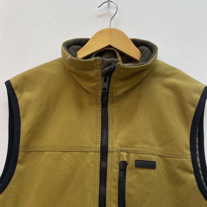 フィルソン FILSON ベスト ベスト オイルドコットン ティンクロス プリマロフト ベスト S 無地 マスタード / マスタード / メンズ USED 古着 中古 50167118