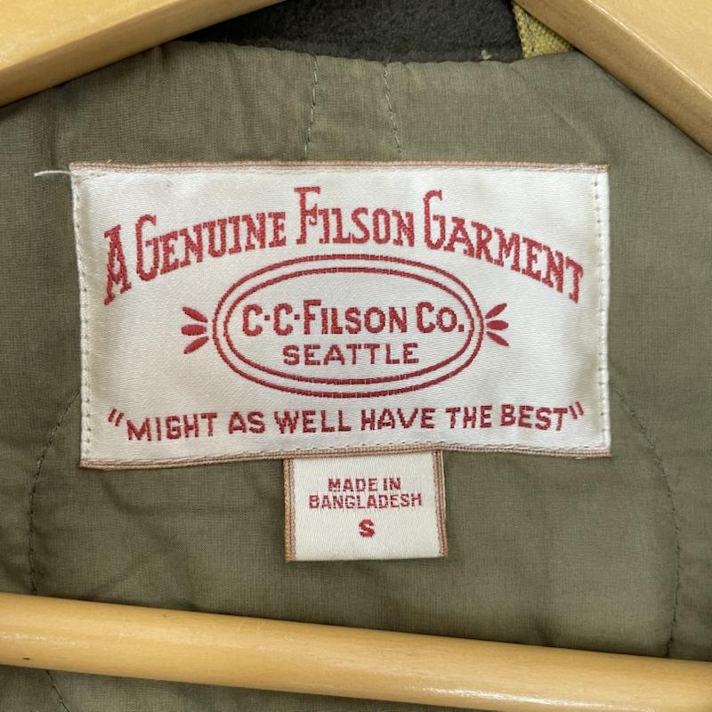 フィルソン FILSON ベスト ベスト オイルドコットン ティンクロス プリマロフト ベスト S 無地 マスタード / マスタード / メンズ USED 古着 中古 50167118