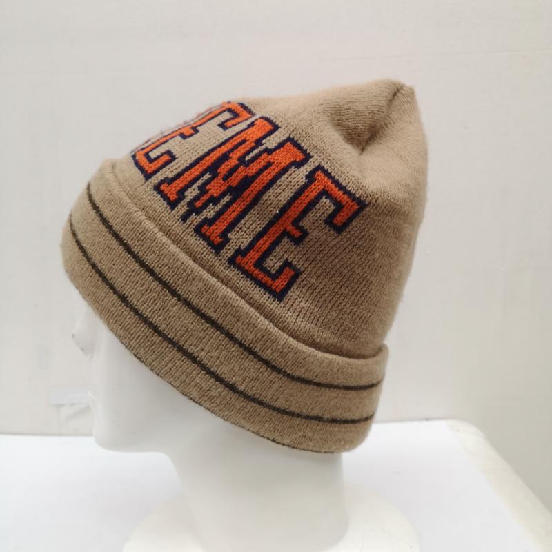 シュプリーム Supreme 帽子 ニット帽 ロゴ 刺繡 ニット キャップ ビーニー - 茶 / ブラウン / brown メンズ USED 古着 中古 50167122
